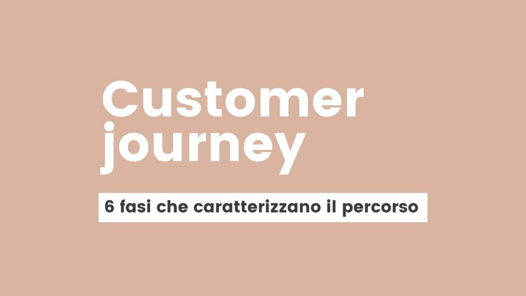 Copertina customer journey